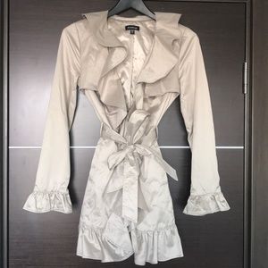 Bebe ruffle coat